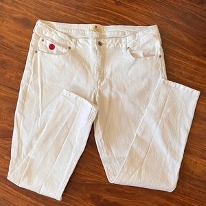 NWOT RED Jeans NYC White Skinny Jeans